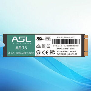 ASL Technologie A905 M.2-512GB-NGFF-SSD 2280, M2512ASL-002 M.2 2280 6Gb/s Internal Solid State Drive for Desktop Laptop PC Computer